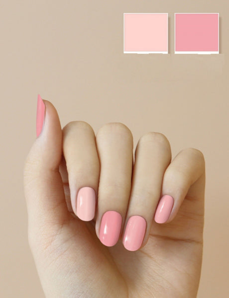 No.2: Pink Mix Colors Nail Strip