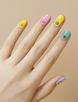 Summer Nail Collection | Smiley Face Blast Nail Strip