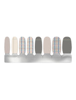 No.62: Late Afternoon Checkered Gray Pattern Nail Strip