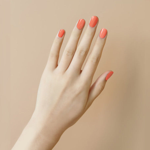 Summer Nail Collection | Vivid Coral Solid Nail Strip